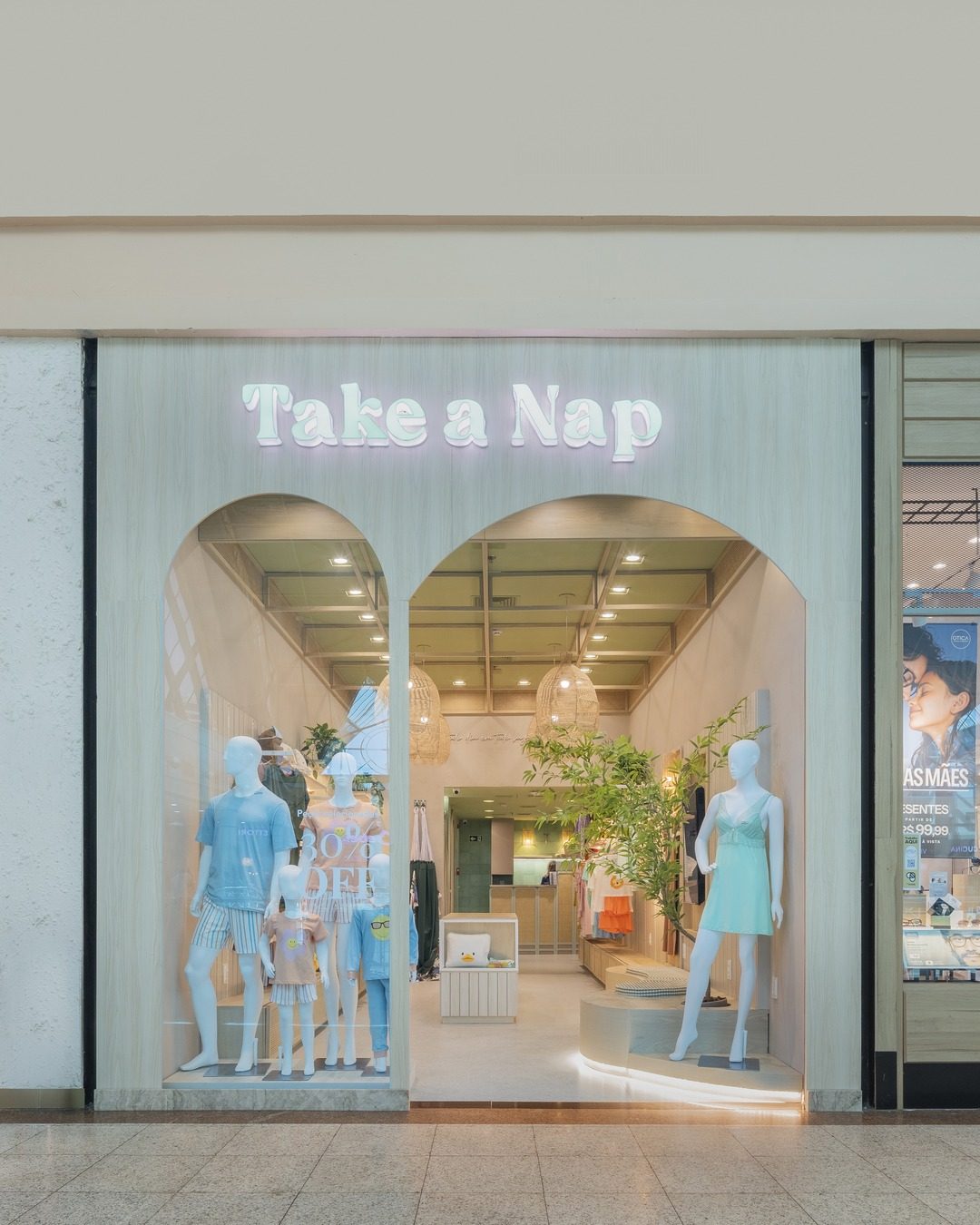 Fachada da loja Take a Nap no Iguatemi Fortaleza